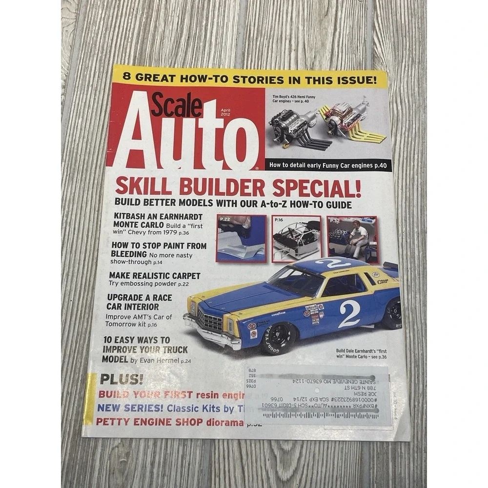 Scale Auto Magazine April 2012 Model Car Enthusiast Hemi Funny Car Engines